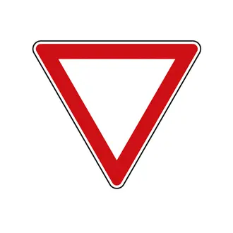 Vorfahrt beachten - Verkehrszeichen