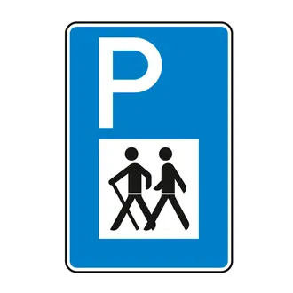 Hinweisschild nach StVO - Wanderparkplatz