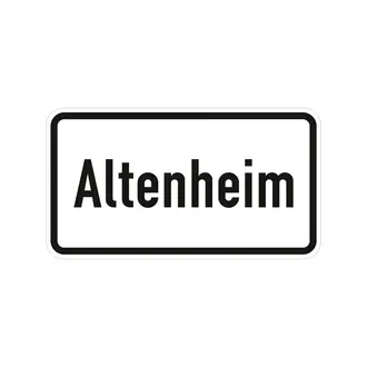 Hinweisschild nach StVO - Altenheim