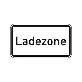 Hinweisschild nach StVO - Ladezone