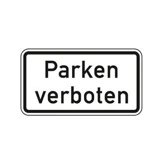 Hinweisschild nach StVO - Parken verboten