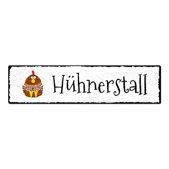 Türschild Hühnerstall