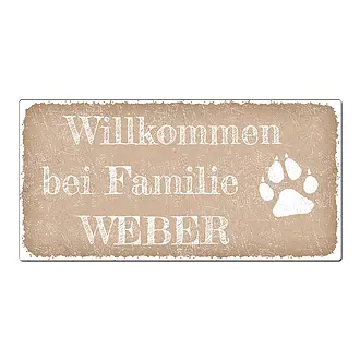 Türschild im Vintagelook