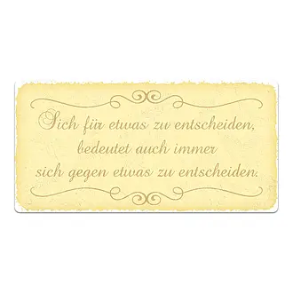 Vintage Schild mit Wunschtext & Symbol