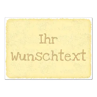 Vintage Schild mit individuellem Wunschtext