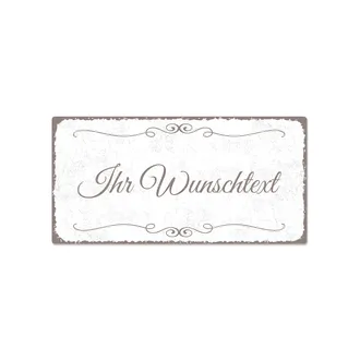 Vintageschild mit Wunschtext