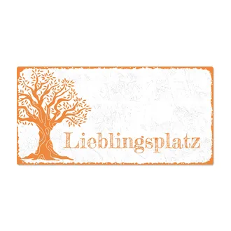 Vintageschild Lieblingsplatz