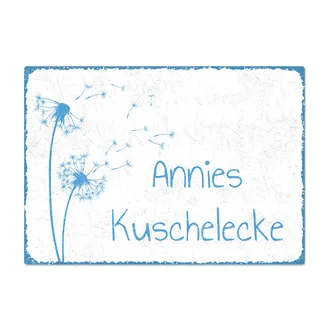 Vintageschild mit Pusteblumen