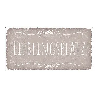 Vintage Schild als Geschenk