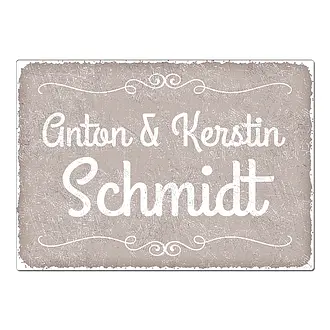 Vintage Schild als Geschenk zum Einzug