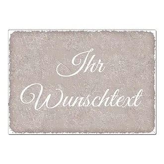 Vintage Schild mit individuellem Wunschtext