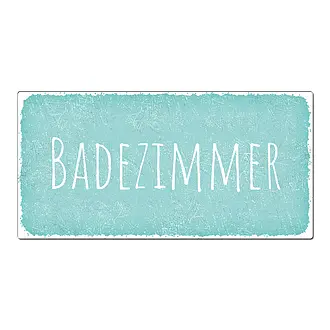 Vintage Schild Badezimmer