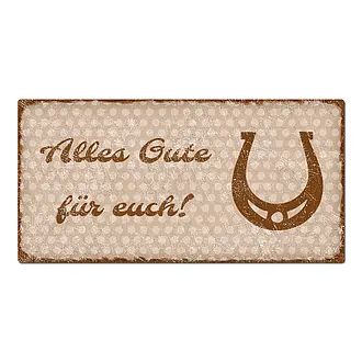 Schild als Geschenk