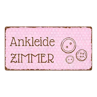 Türschild im Vintagelook