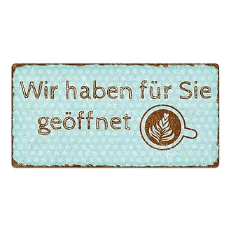 Hinweisschild für Gastronomen