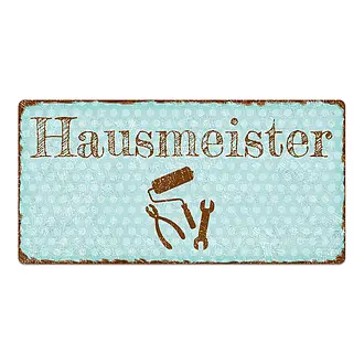 Vintage Schild für Hausmeister