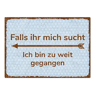 A3 Dekschild mit Spruch