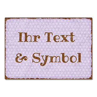 A3 Dekoschild mit eigenem Text