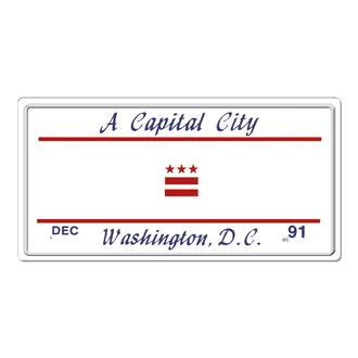 US Plate Washington mit Wunschtext