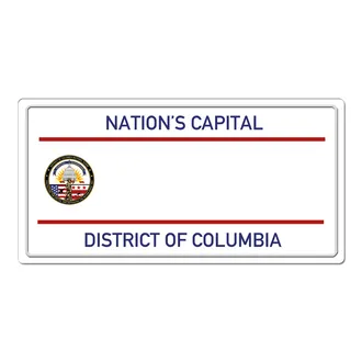 US Plate District of Columbia