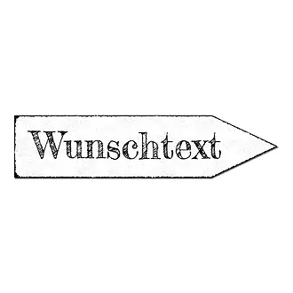 Pfeil mit eigenem Text