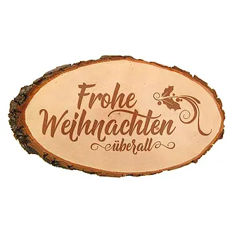 weihnachtliches Schild