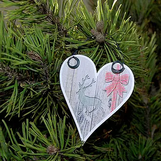 Beispiel Deko Weihnachtsschild