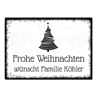 Weihnachtsdeko Blechschild