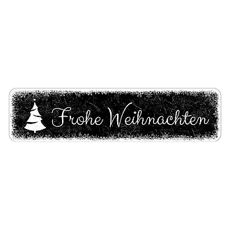 Schild Frohe Weihnacht