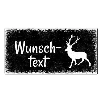 Schild mit Wunschtext