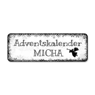 Schild für Adventskalender