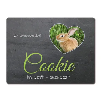 Wetterfestes Grabschild für Haustiere 20 x 15 cm 