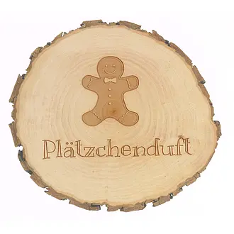 Holzschild mit Plätzchen Symbol