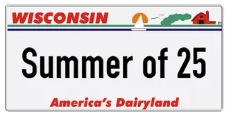 US Nummernschild Wisconsin