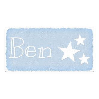 Türschild fürs Kinderzimmer mit Wunschname 200 x 100 mm vintage