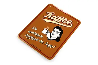 Blechschild - Kaffee