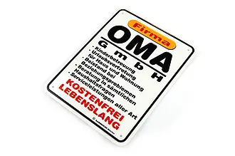 witziges Schild - Oma GmbH