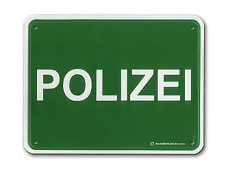 Funschild - Polizei - Größe: 22x17 cm