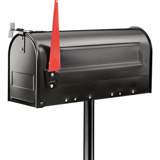 Stützpfosten in schwarz