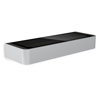Solarleuchte silber