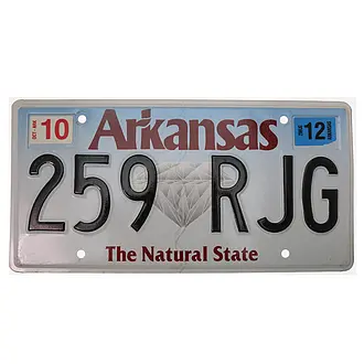 Nummernschild Arkansas