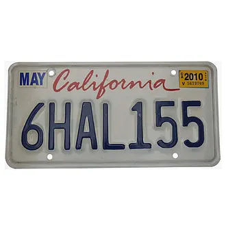 US Nummernschild California