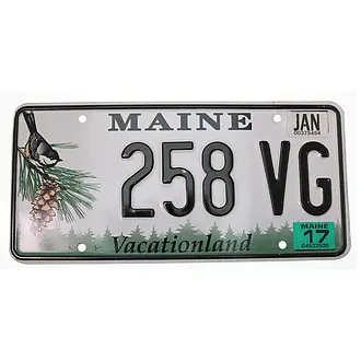 US Nummernschild Maine