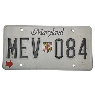 US Nummernschild Maryland