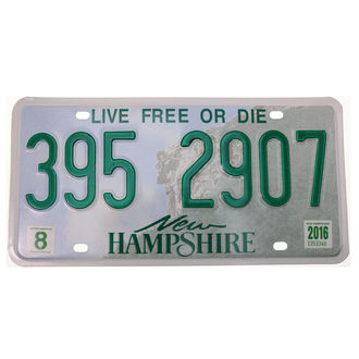 US Nummernschild New Hampshire