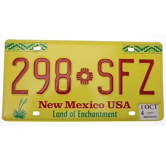 US Nummernschild New Mexico