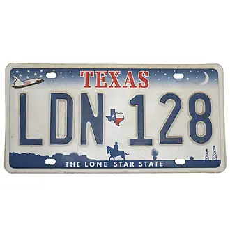 US Nummernschild Texas