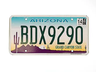 US-Nummernschild aus Arizona - Größe: 30x15 cm