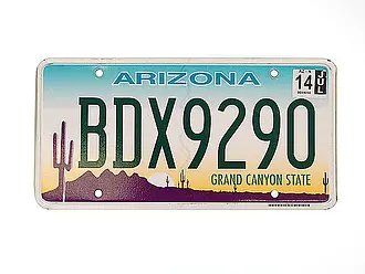 US-Nummernschild aus Arizona - Größe: 30 x 15 cm