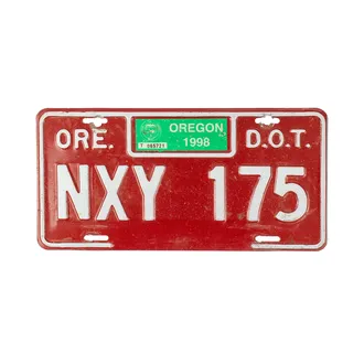 USA - Nummernschild aus Oregon - original 